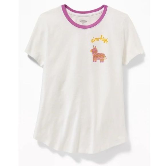 NWT Old Navy Graphic Crew-Neck Tee for Girl Bundle size S (6-7) - Picture 2 of 8